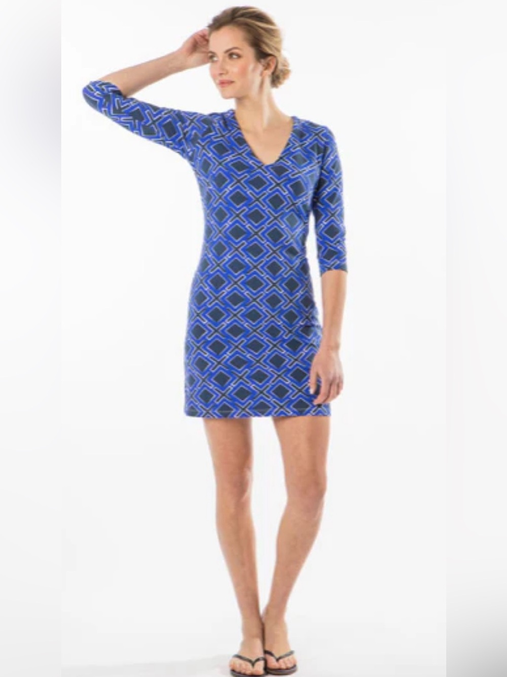 NWT Mahi Gold Palm Dress Size L